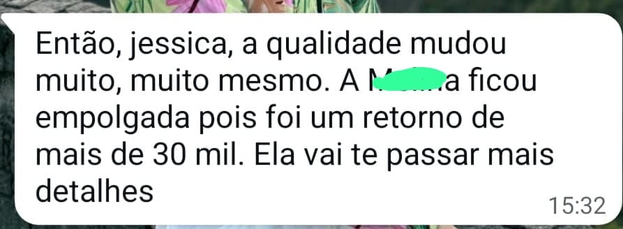 Relato sobre melhora na qualidade e retorno da campanha